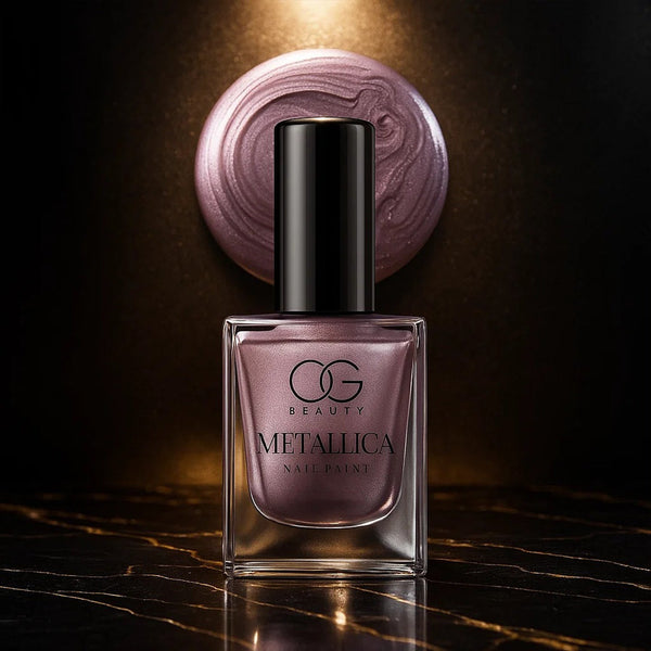OG Beauty Premium Rose Chrome Metallica Nail Polish (1 Pc / 10 ML)