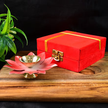 Lotus Shaped Brass Oil Diya (1 Pc)