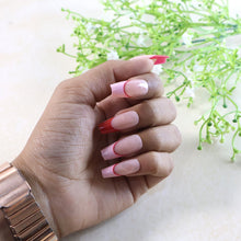 Elegant Nude Glossy Artificial Nail Tips fake nails (24 Pc Set)