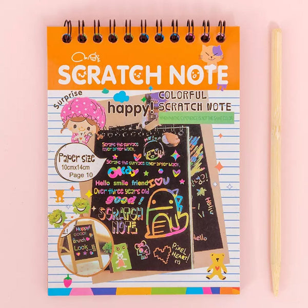Rainbow Art Scratch Paper Book
