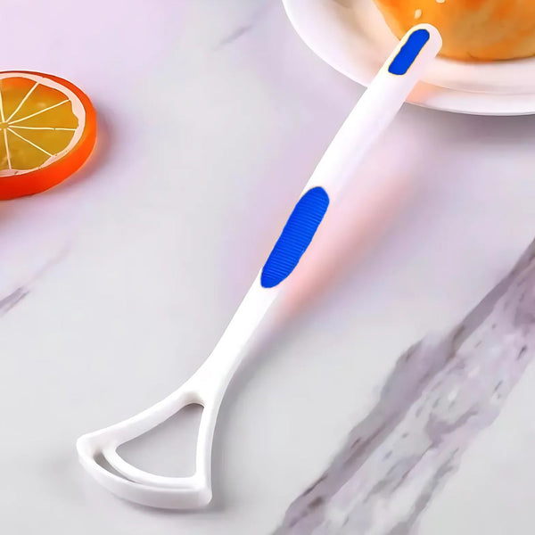 New Hot Away Hand Scraper Fashion Tongue Cleaner Brush with Silica Handle