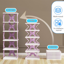 4 LAYER SHOES STAND, SHOE TOWER RACK SUIT FOR SMALL SPACES, CLOSET, SMALL ENTRYWAY, EASY ASSEMBLY AND STABLE IN STRUCTURE, CORNER STORAGE CABINET FOR SAVING SPACE