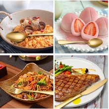 Premium Cutlery Set 24 Pcs with Oval Shaped Stand | Beautiful Stylish Oval Designed Cutlery Sets, Egg-Shaped Luxury Spoon Holder Set  (Golden / 24 pcs set)