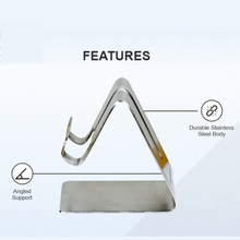 Stainless Steel Universal Mobile & Tablet Stand Holder - (1 Pc)