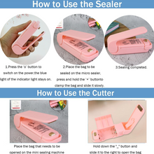 Mini Plastic Bag Sealer – Portable Heat Sealing Machine, Battery Operated (1 Pc / Mix Design)