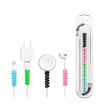 Spiral Charger Spring Cable Protector Data Cable Saver (Pack of 4)