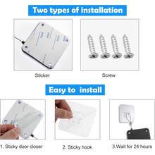 Automatic Door Closer Punch-Free Automatic Sensor Door Closer With 4 Screw
