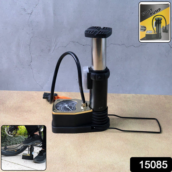 Portable High Pressure Foot Air Pump with Needle (1 Pc)