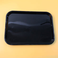 Plastic Serving Tray / Plate – 40 × 30 cm (1 Pc / Black)